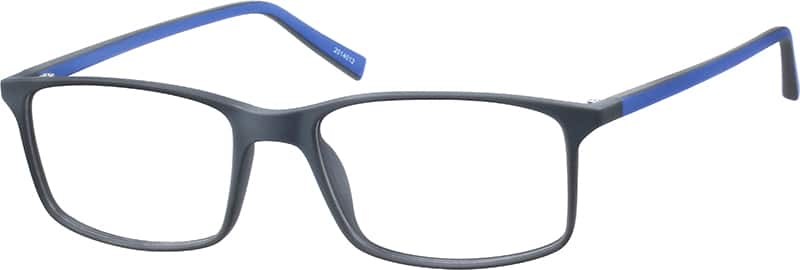 Angle view of Rectangle Glasses 2014012 in Gray