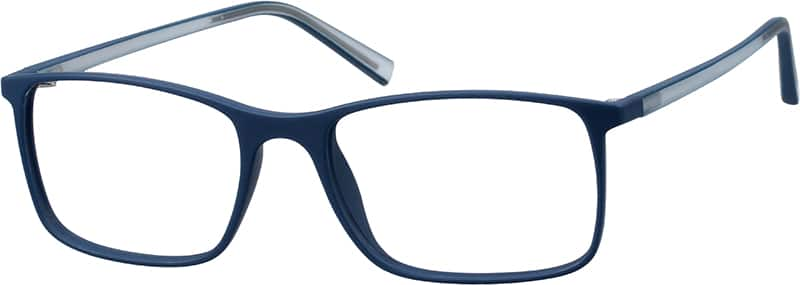 Angle view of Square Glasses 2014216 in Blue