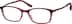 Rectangle Glasses 2014918 in Red