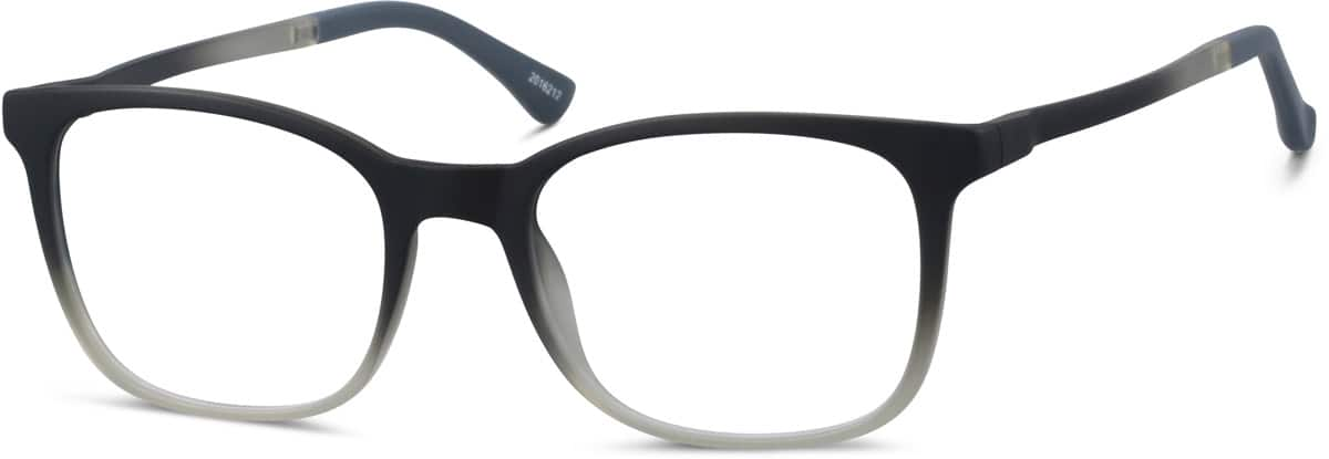 Angle view of Square Glasses 2016212 in Gray