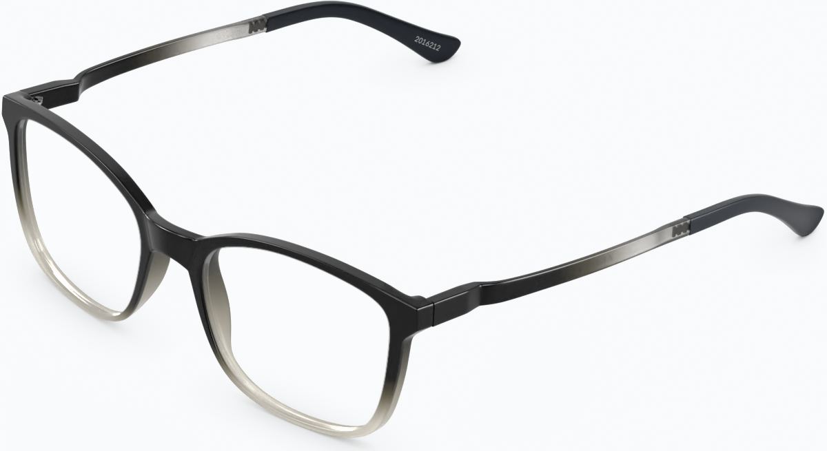 Angle view of Square Glasses 2016212 in Gray thumbnail