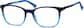 Angle view of Square Glasses 2016216 in Blue thumbnail