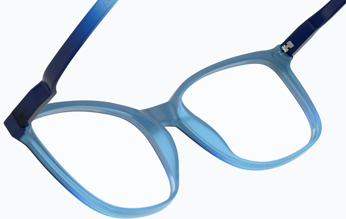 See-through view of Square Glasses 2016216 in Blue thumbnail
