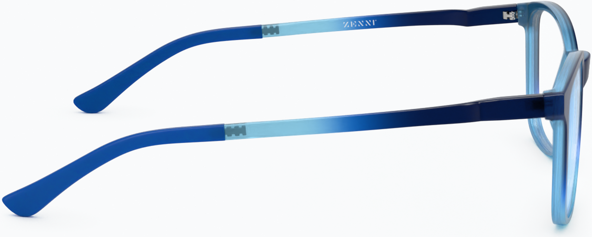Side view of Square Glasses 2016216 in Blue thumbnail