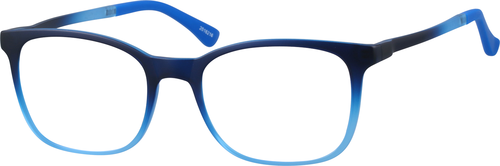 にの Blue Square Glasses #2016216 | Zenni Optical