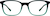 Front view of Square Glasses 2016224 in Green thumbnail