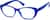 Angle view of Oval Glasses 2016716 in Electric Blue thumbnail