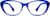 Front view of Oval Glasses 2016716 in Electric Blue thumbnail