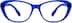 Oval Glasses 2016716 in Electric Blue