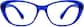 Front view of Oval Glasses 2016716 in Electric Blue thumbnail