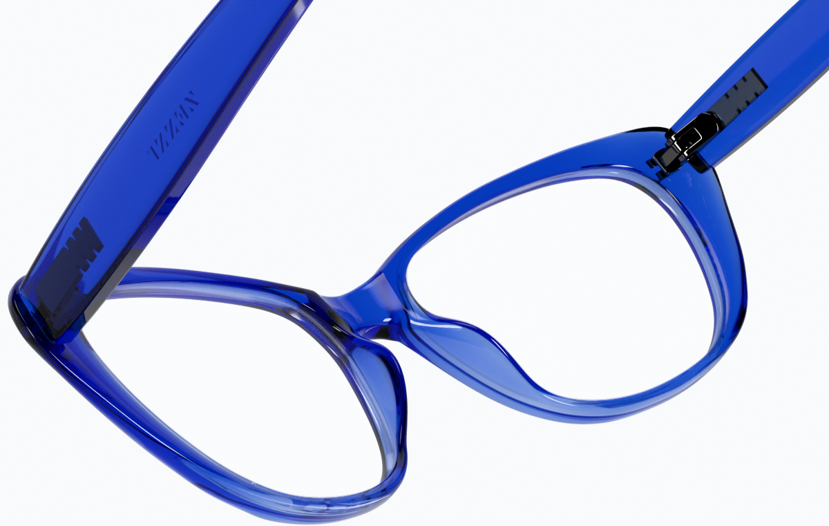 See-through view of Oval Glasses 2016716 in Electric Blue thumbnail