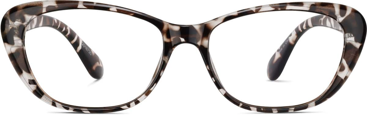 Front view of Oval Glasses 2016725 in Tortoiseshell