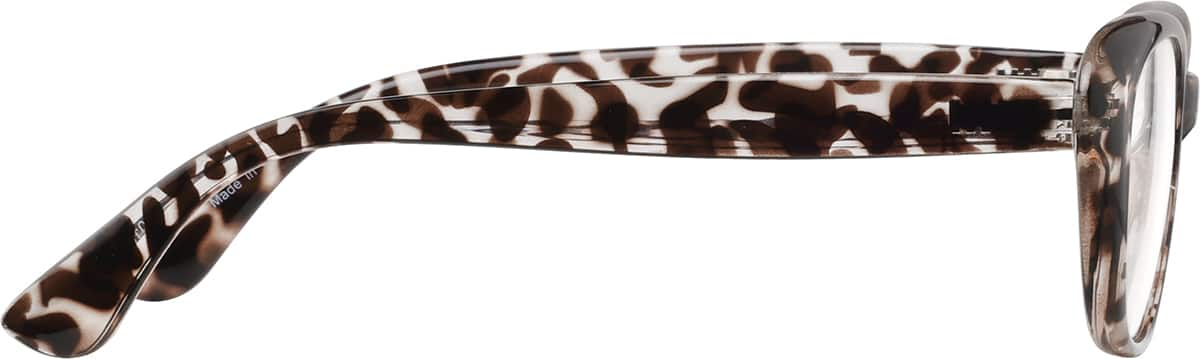 Side view of Oval Glasses 2016725 in Tortoiseshell