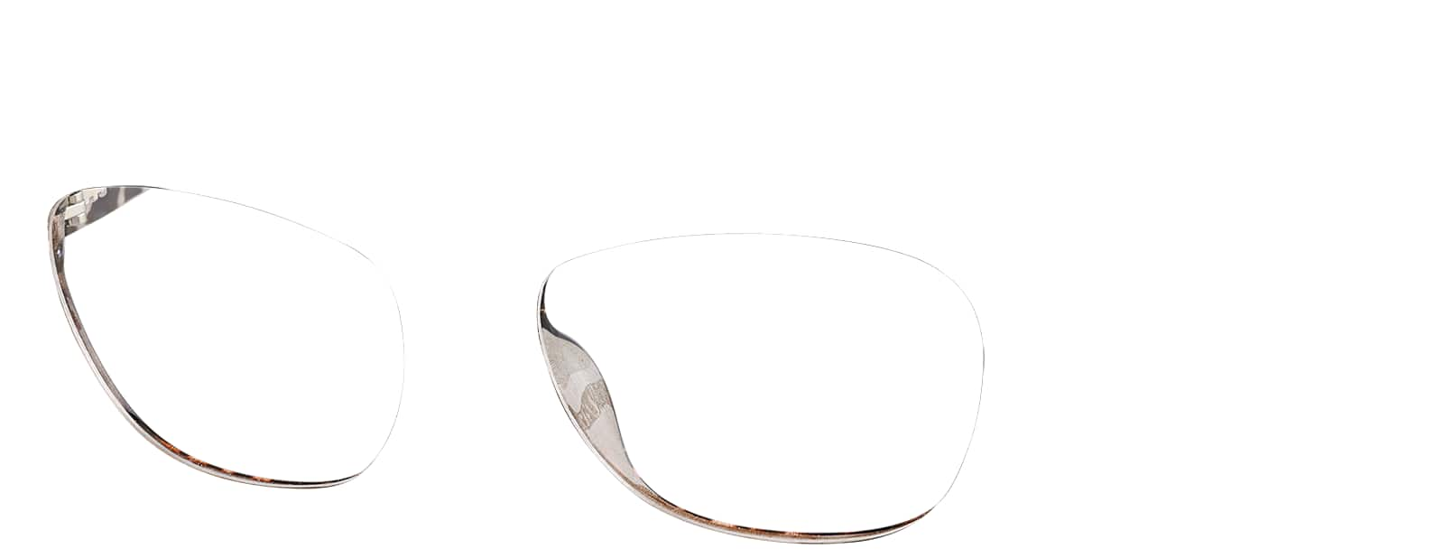 Angle view of Oval Glasses 2016725 in Tortoiseshell