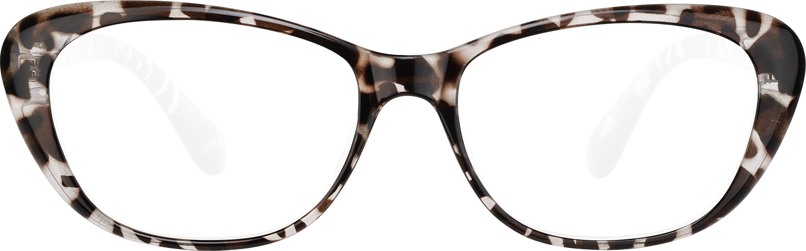 Front view of Oval Glasses 2016725 in Tortoiseshell