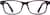 Front view of Rectangle Glasses 2016817 in Grape thumbnail