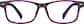 Front view of Rectangle Glasses 2016817 in Grape thumbnail