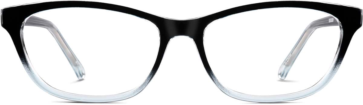 Front view of Rectangle Glasses 2017016 in Sky