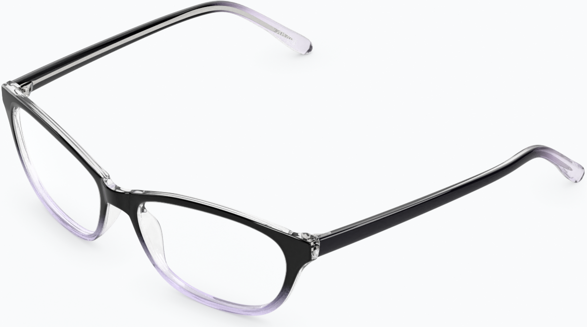 Angle view of Oval Glasses 2017017 in Lilac thumbnail