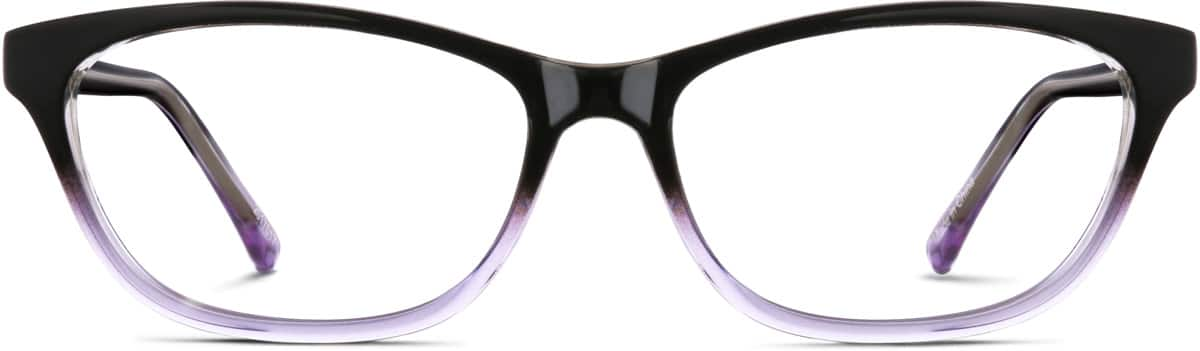 Front view of Rectangle Glasses 2017017 in Lilac