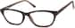 Angle view of Oval Glasses 2017025 in Tortoiseshell thumbnail