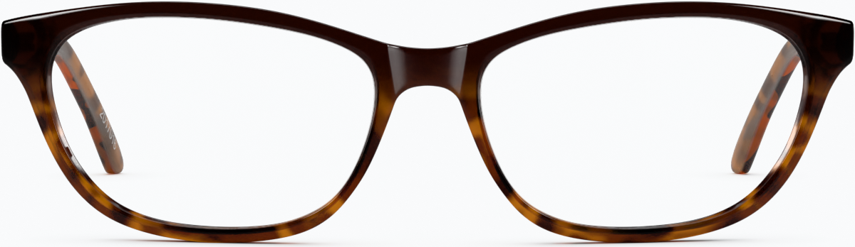 Front view of Oval Glasses 2017025 in Tortoiseshell thumbnail