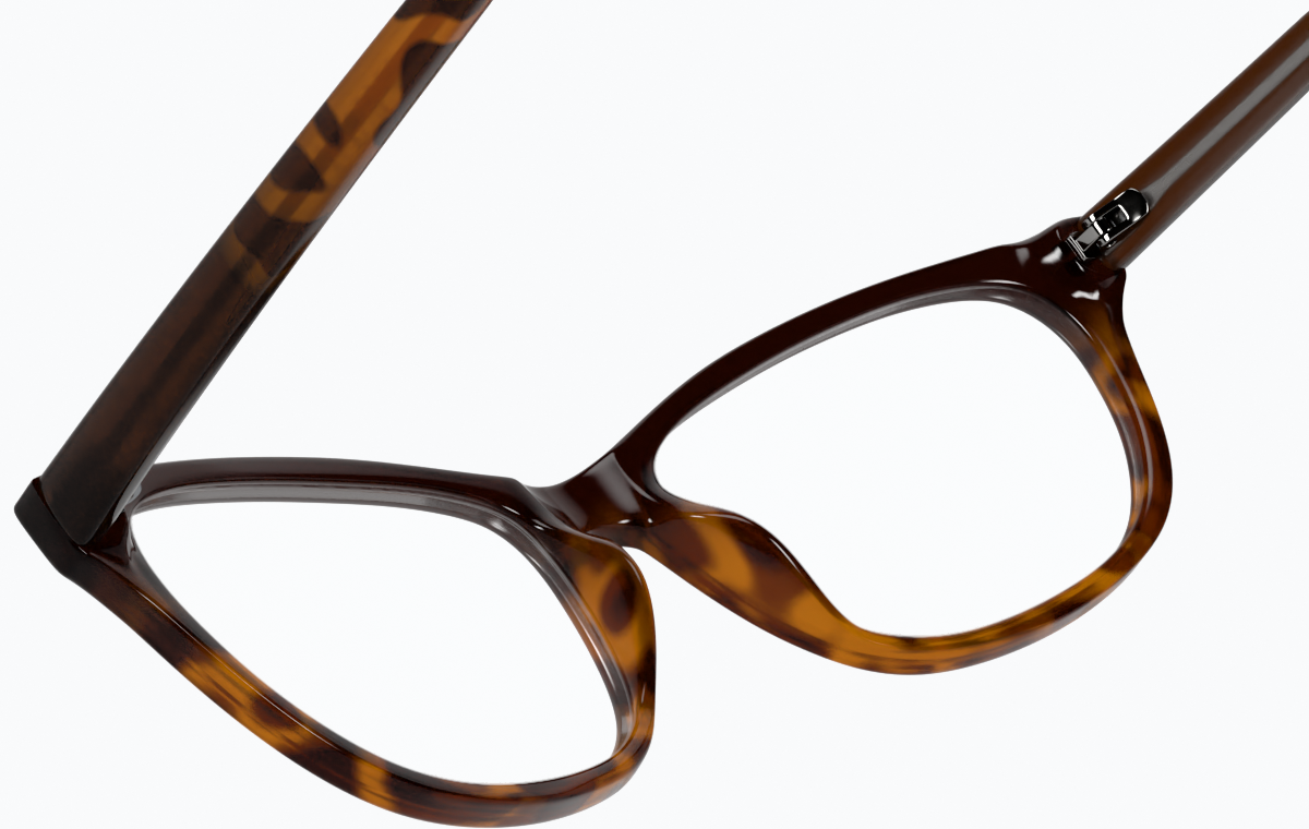 See-through view of Oval Glasses 2017025 in Tortoiseshell thumbnail