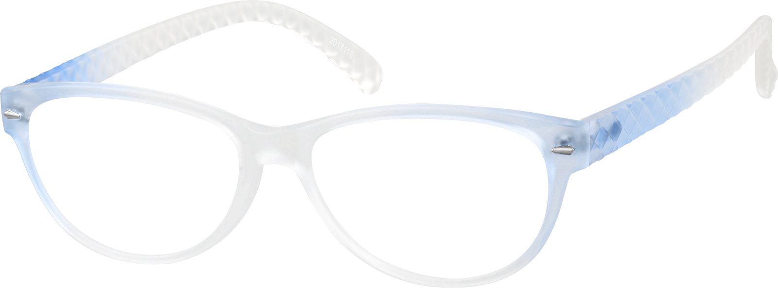 Blue Frost Oval Glasses #2017116 | Zenni Optical