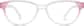 Front view of Oval Glasses 2017117 in Pink Frost thumbnail