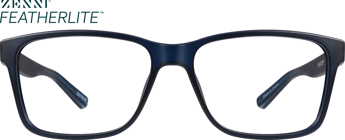 Blue Rectangle Glasses