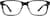 Front view of Square Glasses 2017521 in Black thumbnail