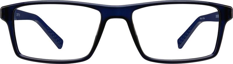 Blue Rectangle Glasses