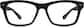 Front view of Square Glasses 2017921 in Black thumbnail
