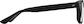 Side view of Square Glasses 2017921 in Black thumbnail