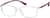 Angle view of Rectangle Glasses 2018317 in Red thumbnail