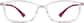 Front view of Rectangle Glasses 2018317 in Red thumbnail