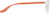 Side view of Rectangle Glasses 2018322 in Orange thumbnail