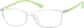 Angle view of Rectangle Glasses 2018324 in Green thumbnail