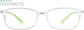 Front view of Rectangle Glasses 2018324 in Green thumbnail