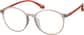 Angle view of Round Glasses 2018615 in Taupe thumbnail