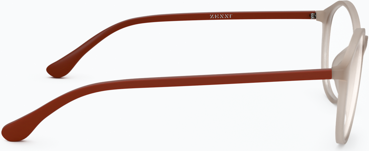 Side view of Round Glasses 2018615 in Taupe thumbnail