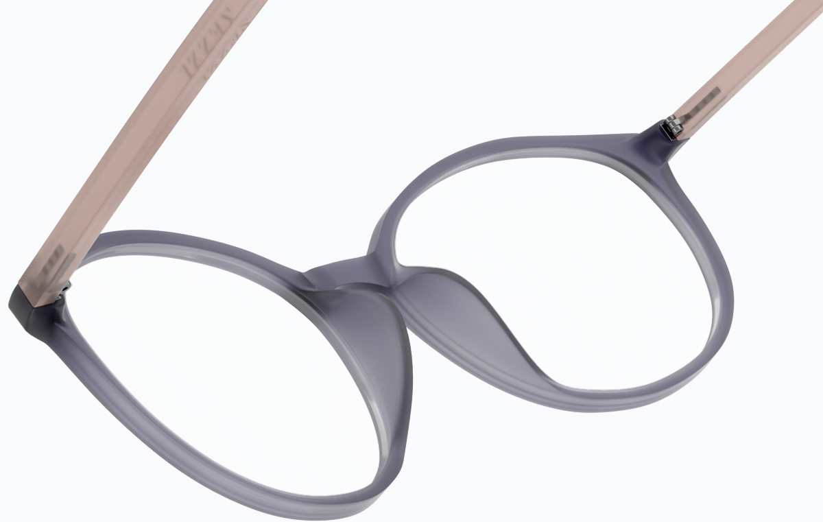 See-through view of Round Glasses 2018616 in Slate thumbnail