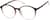 Angle view of Round Glasses 2018618 in Cranberry thumbnail