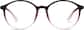 Front view of Round Glasses 2018618 in Cranberry thumbnail