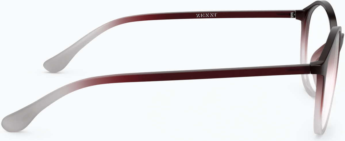 Side view of Round Glasses 2018618 in Cranberry thumbnail