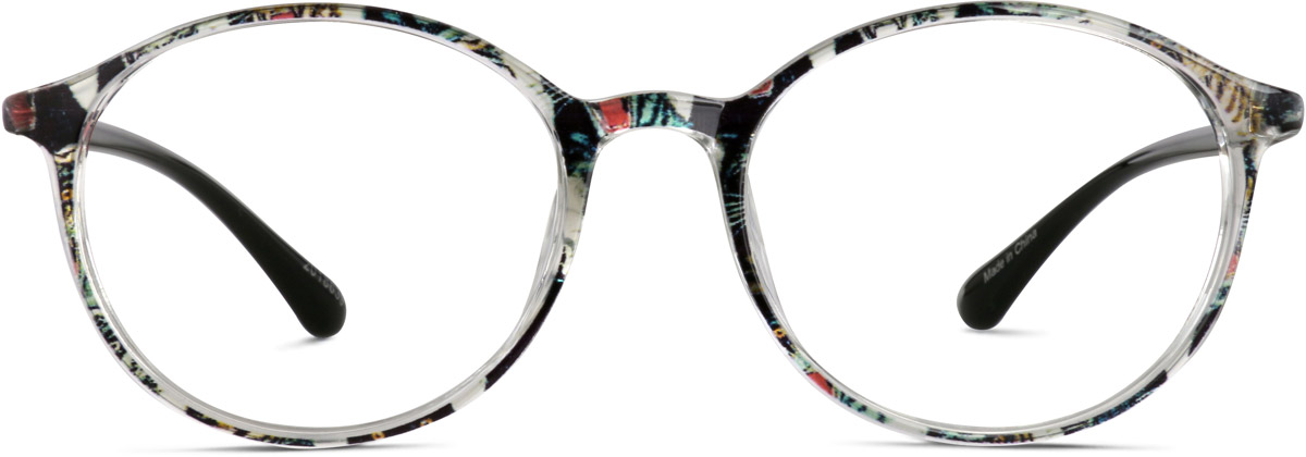 Pattern Round Glasses