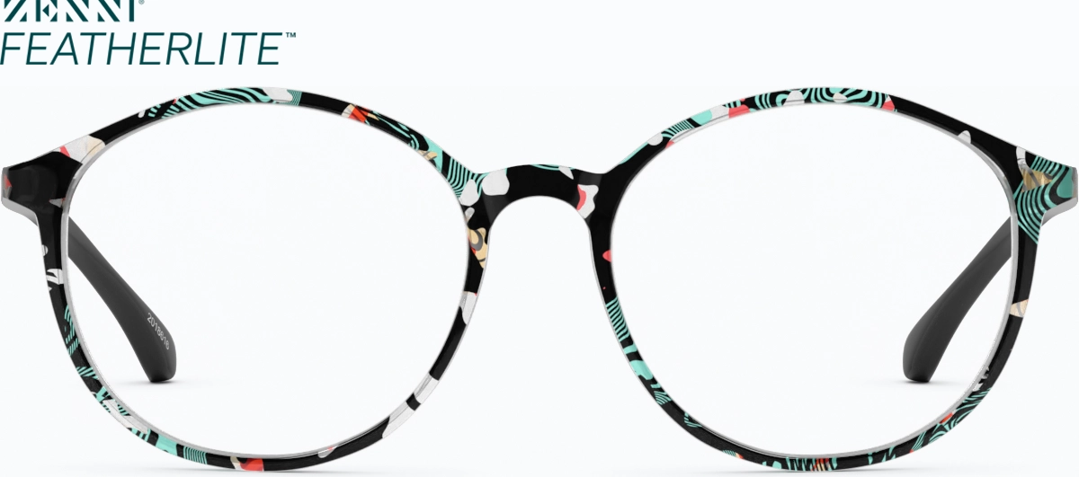 Front view of Round Glasses 2018639 in Pattern thumbnail