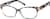 Angle view of Cat-Eye Glasses  2018716 in Black Floral thumbnail