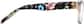 Side view of Rectangle Glasses 2018716 in Black Floral thumbnail