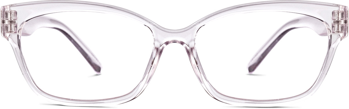 Translucent Pink Cat-Eye Glasses
